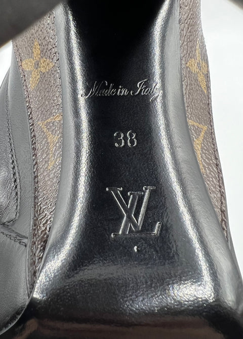 Louis Vuitton Calfskin Monogram Rodeo Queen Low Ankle Boots