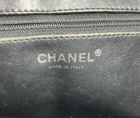 Chanel Black Medallion Tote in Caviar Leather