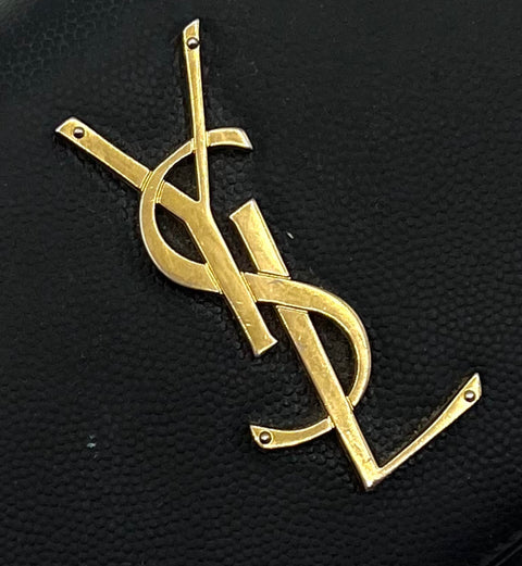 Saint Laurent Black Monogram Large Flap Wallet