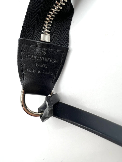 Louis Vuitton Black Noir Epi Leather Pochette Accessoires