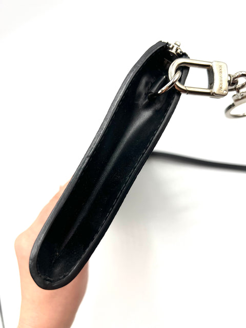 Louis Vuitton Black Noir Epi Leather Pochette Accessoires