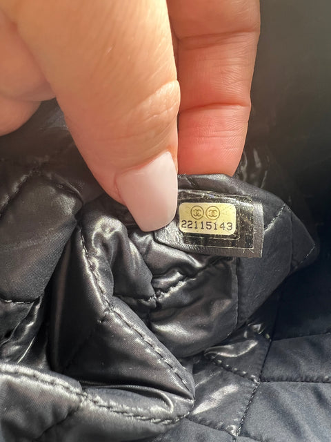 Chanel Black Lucky Charms CC Quilted O-Case Clutch