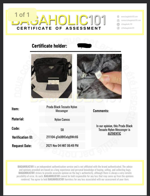 Prada Black Nylon Messenger Crossbody Bag