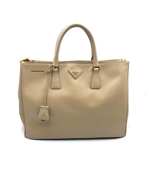 Prada Galleria Large Tote Bag in Beige