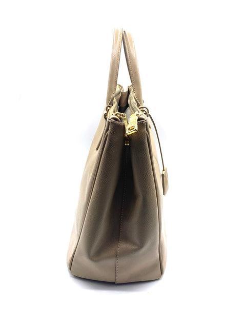 Prada Galleria Large Tote Bag in Beige