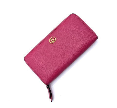 Gucci GG Marmont Leather Zip Around Wallet