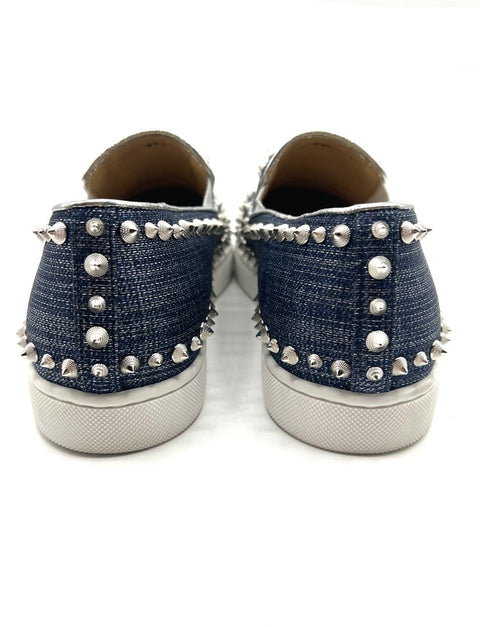 Christian Louboutin Men's Pik Boat Flat Lame Lux