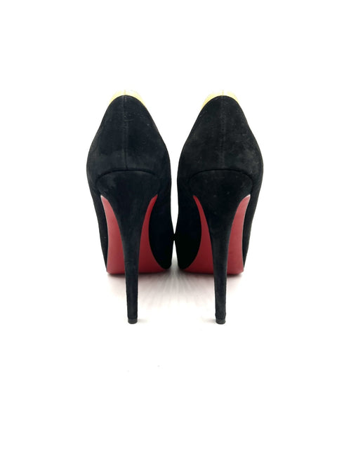 Christian Louboutin Suede and Leather Mago Pumps