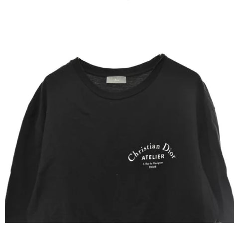 Christian Dior Unisex Atelier Logo Crewneck T-Shirt