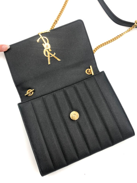 Saint Laurent Vicky Chain Wallet Bag