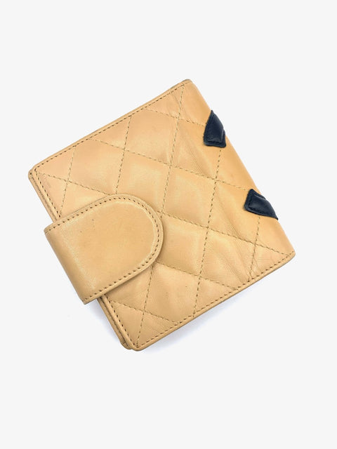 Chanel Cambon Beige and Black Wallet