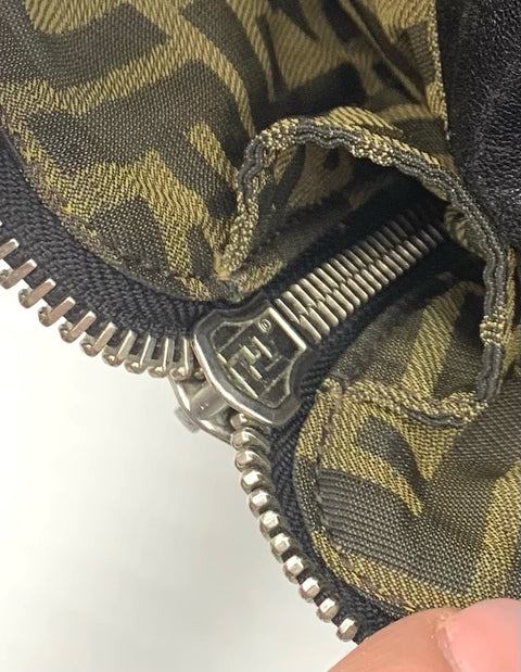 Fendi Black Zucca Shoulder Bag