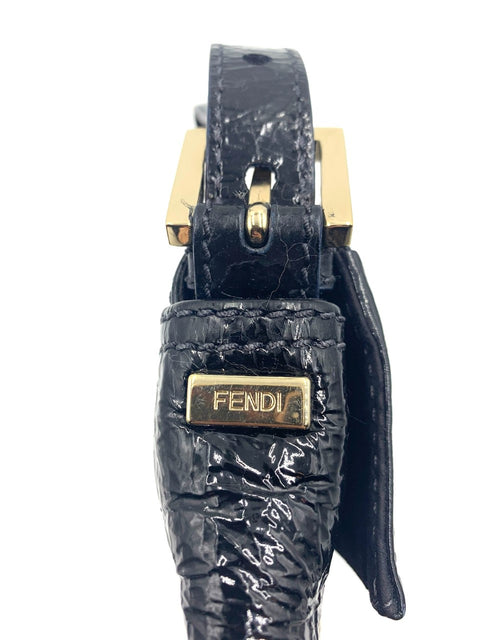 Fendi Baguette in Black Patent Leather