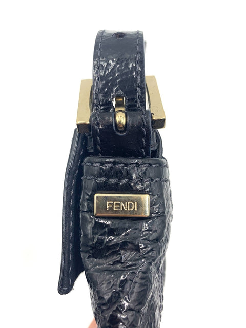 Fendi Baguette in Black Patent Leather