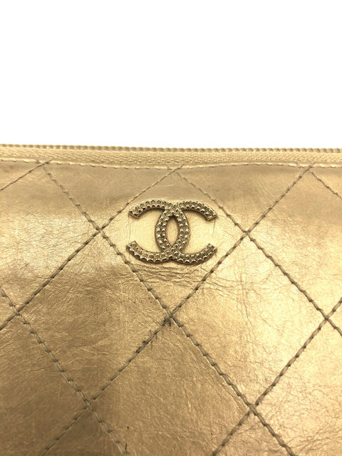 Chanel Wild Stitch Long Zip Around Wallet