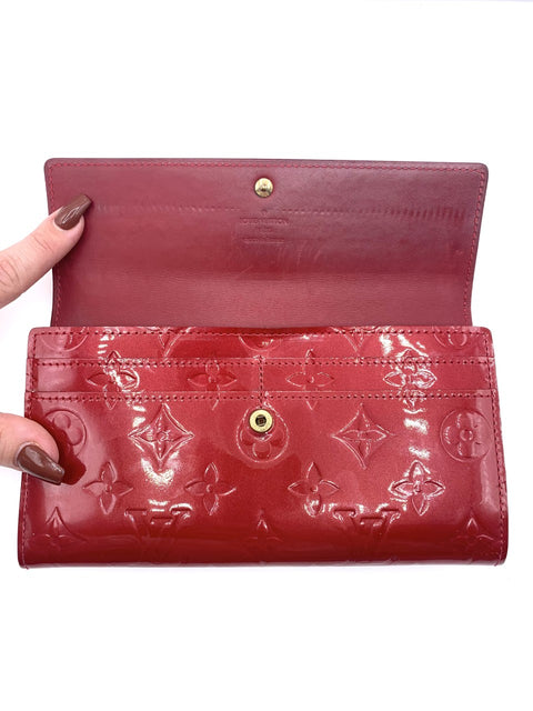 Louis Vuitton Sarah Wallet in Patent Leather