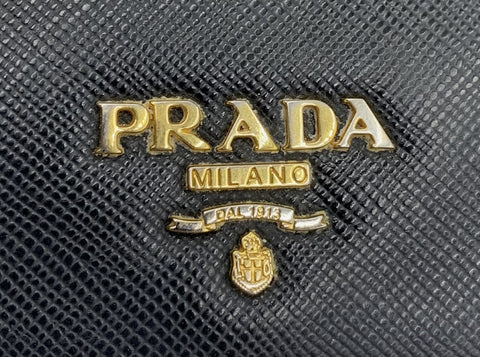 Prada Wallet in Black Saffiano Leather