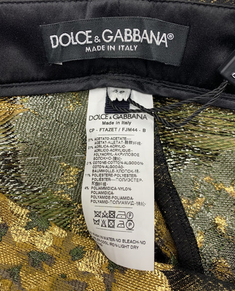 Dolce & Gabbana Floral Jacquard Cropped Trousers