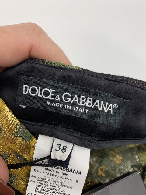 Dolce & Gabbana Floral Jacquard Cropped Trousers