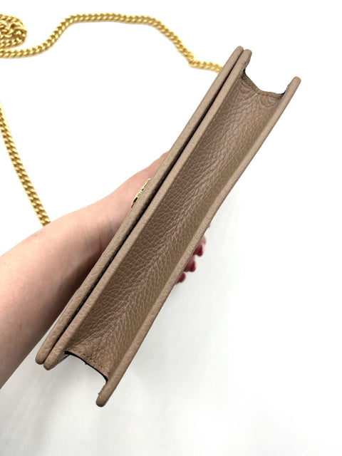 Gucci GG Marmont Leather Mini Chain Bag