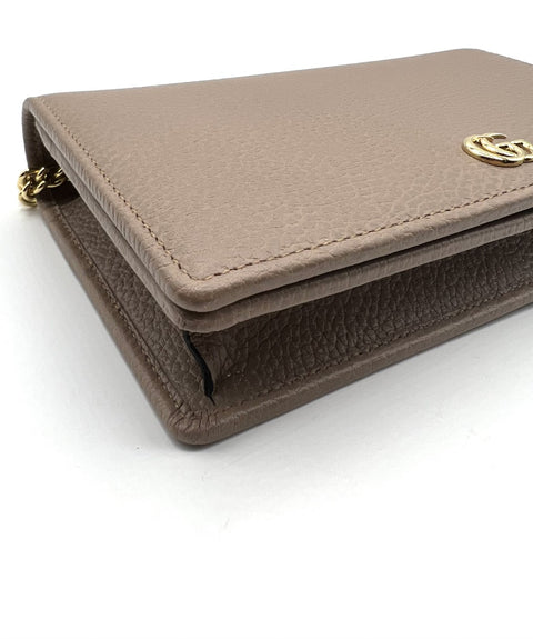 Gucci GG Marmont Leather Mini Chain Bag