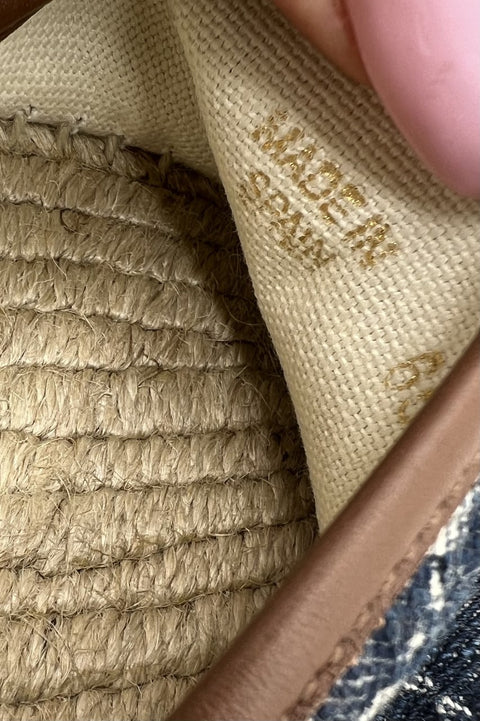 Gucci GG Denim Wedge Espadrilles