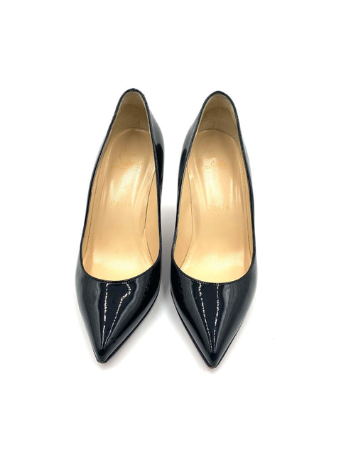 Christian Louboutin Pigalle 85 Patent-Leather Pumps