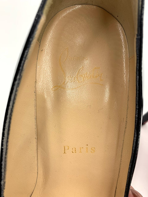 Christian Louboutin Pigalle 85 Patent-Leather Pumps
