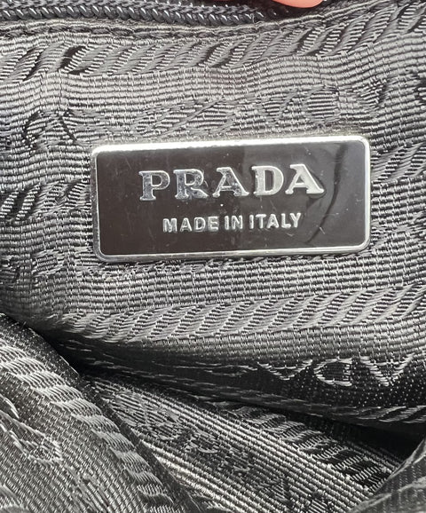 Prada Tweed and Leather Tote Bag