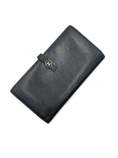 Chanel Long Black Wallet
