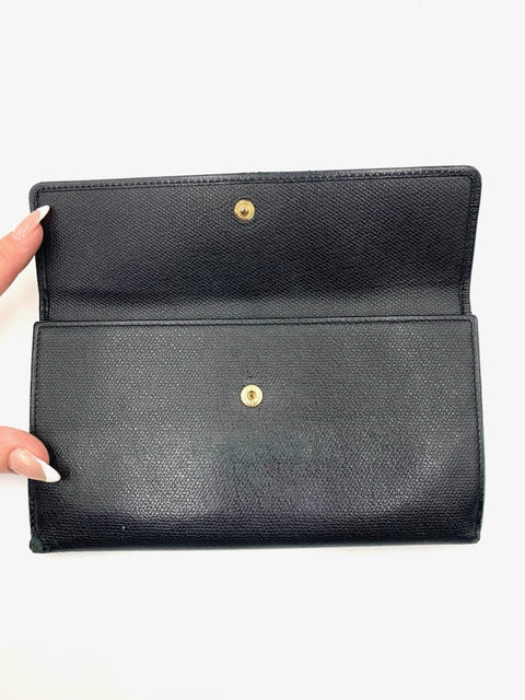 Chanel Long Black Wallet