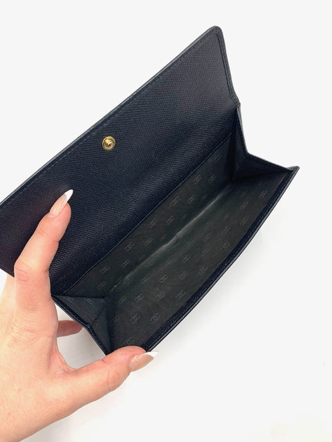 Chanel Long Black Wallet