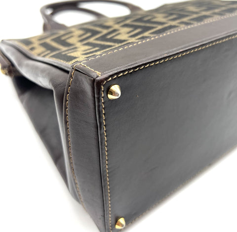 Fendi Zucca Two Way Handbag