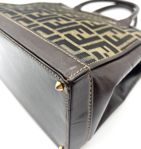 Fendi Zucca Two Way Handbag