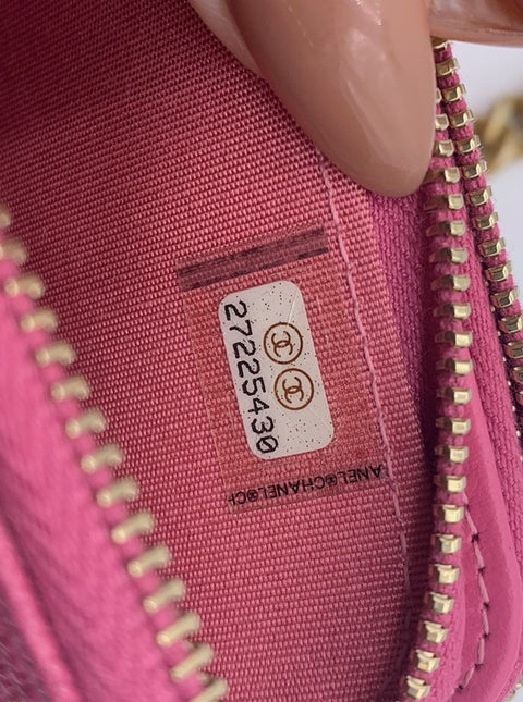 Chanel Boy Double Zip Clutch with Chain Bag
