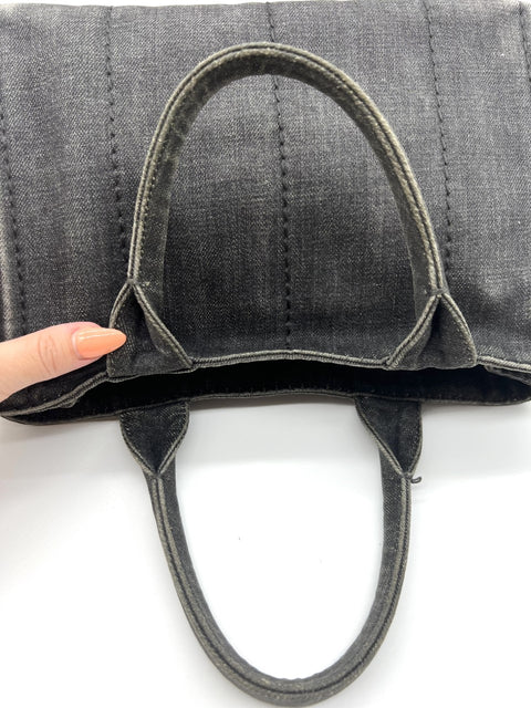 Prada Denim Canapa Tote Bag