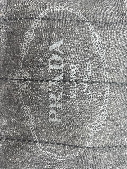 Prada Denim Canapa Tote Bag