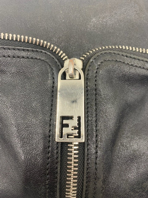 Fendi Black Zucca Shoulder Bag