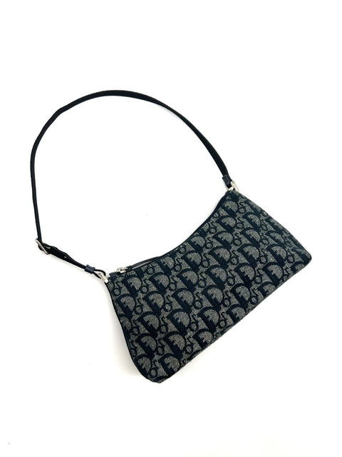 Christian Dior Navy Trotter Shoulder Bag
