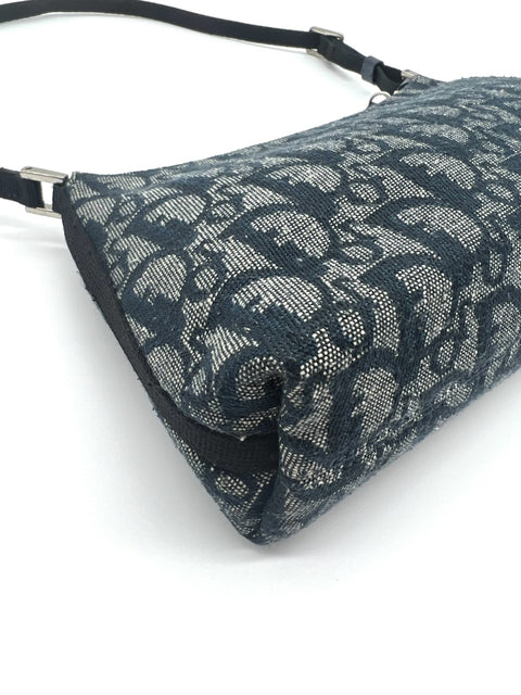 Christian Dior Navy Trotter Shoulder Bag