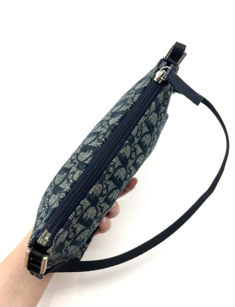Christian Dior Navy Trotter Shoulder Bag