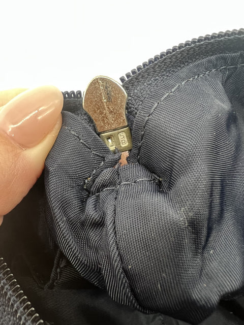 Christian Dior Navy Trotter Shoulder Bag