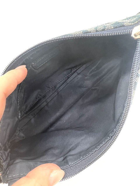 Christian Dior Navy Trotter Shoulder Bag