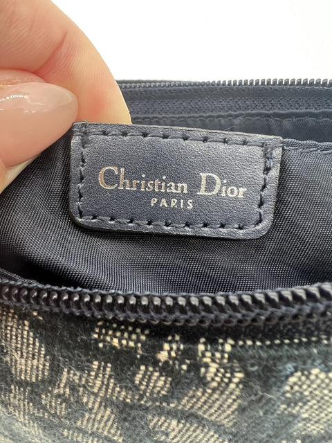 Christian Dior Navy Trotter Shoulder Bag