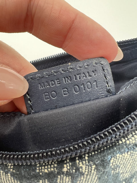 Christian Dior Navy Trotter Shoulder Bag