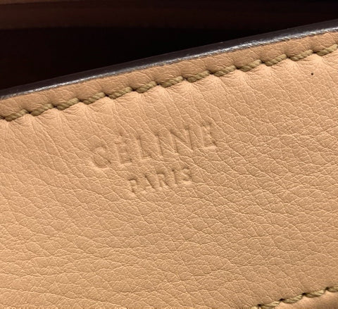 Celine Leather Medium Phantom Luggage Tote