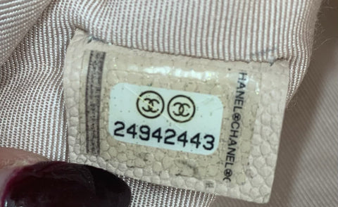 Chanel Caviar Leather O-Case Zip Pouch Clutch