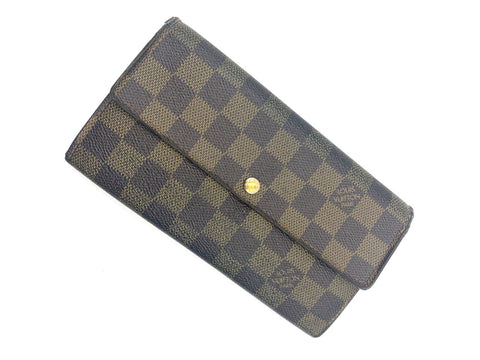 Louis Vuitton Sarah Wallet in Damier Ebene