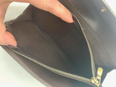 Louis Vuitton Sarah Wallet in Damier Ebene