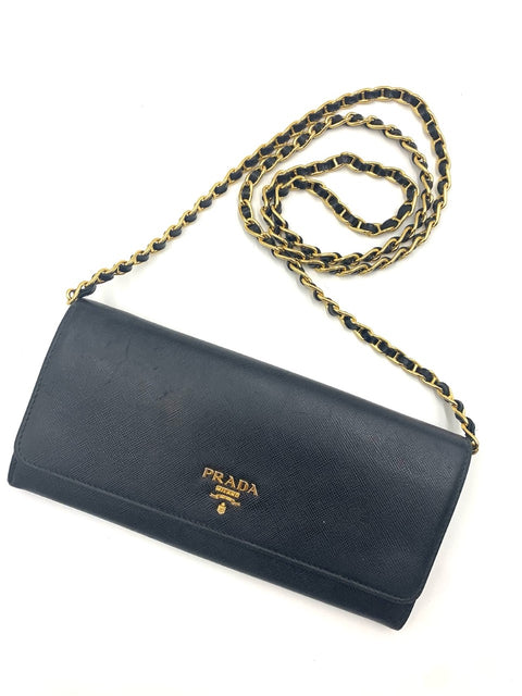 Prada Wallet on Chain Saffiano Leather